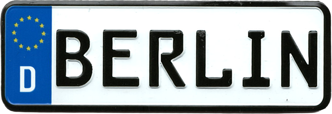 Berlin License Plate