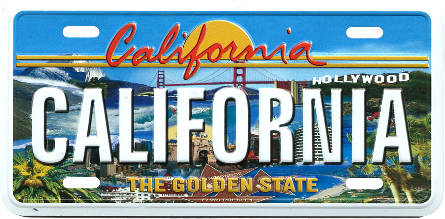 California License Plate