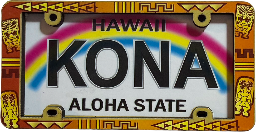 Kona License Plate