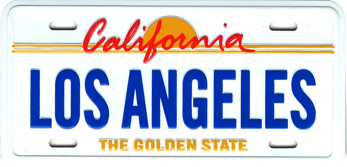 Los Angeles License Plate