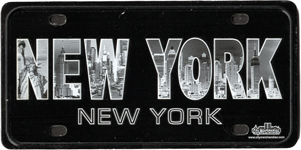 New York License Plate