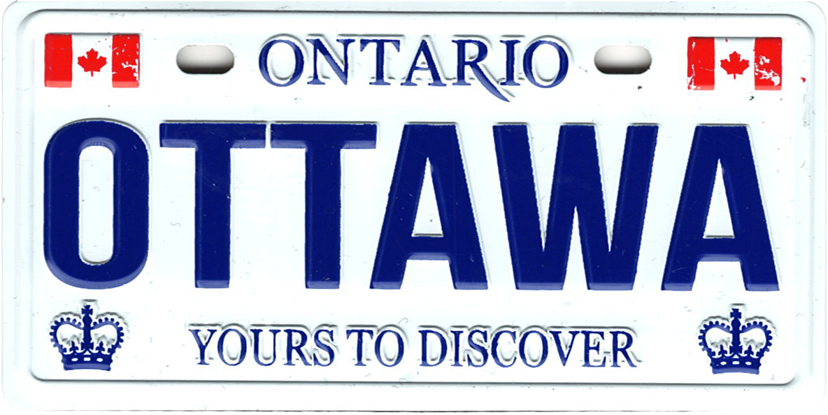 Ottawa License Plate