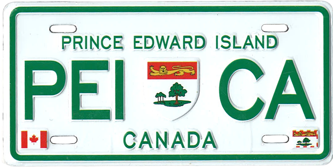 P.E.I. License Plate