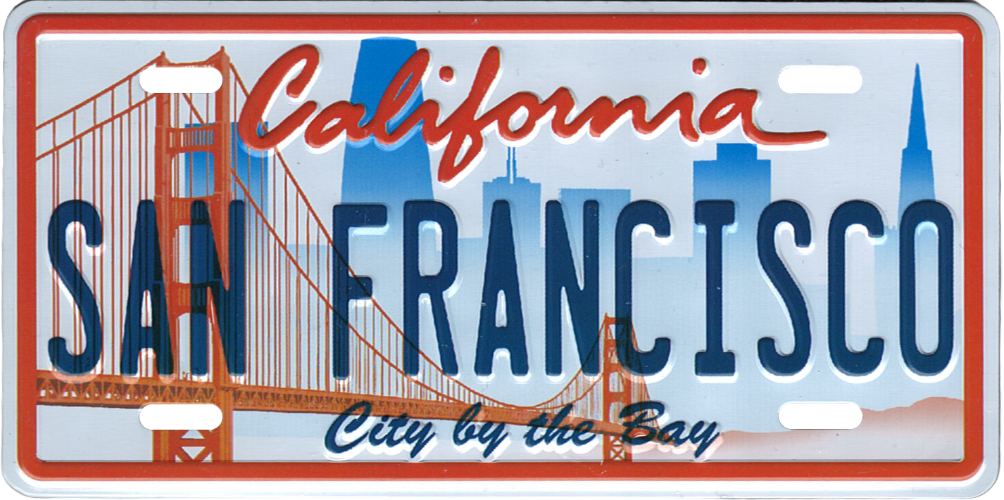 San Francisco License Plate