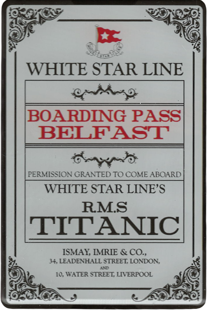 Titanic Boarding Pass